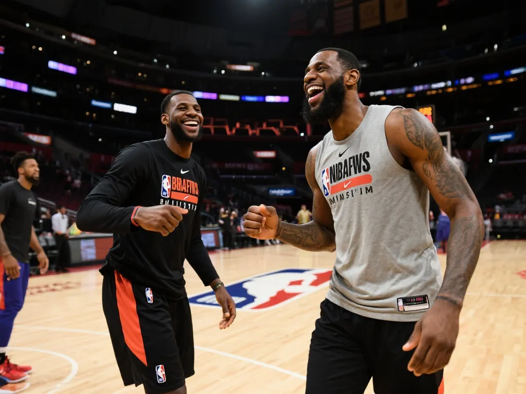 NBA季前赛盛宴来袭：新阵容热身，星光与笑声齐飞